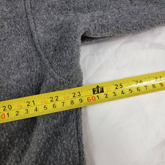 Polar Fleece By Malden Adults Medium Gray Full Zip Sweater Winter Warm Casual - Picture 6 of 8